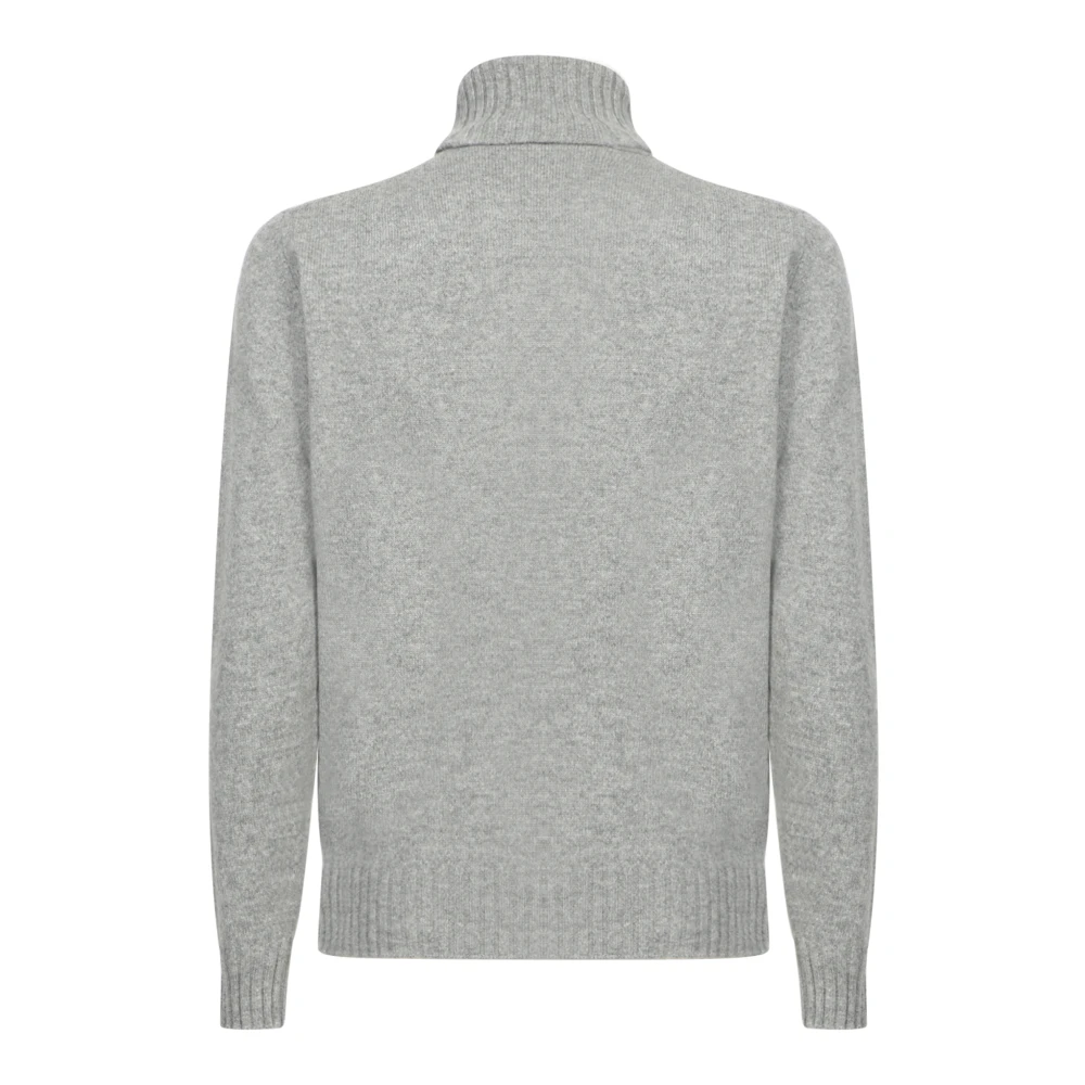 Dell'oglio Grijze Gebreide Kleding voor Mannen Aw24 Gray Heren