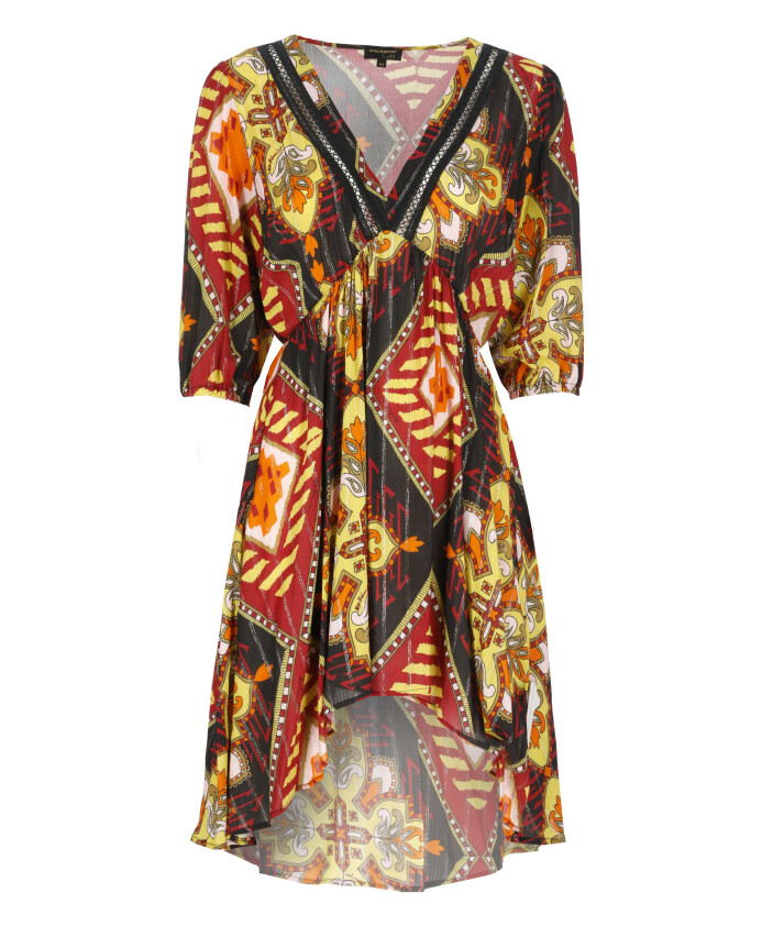 robe-en-viscose-multicolore-avec-ourlet-evase
