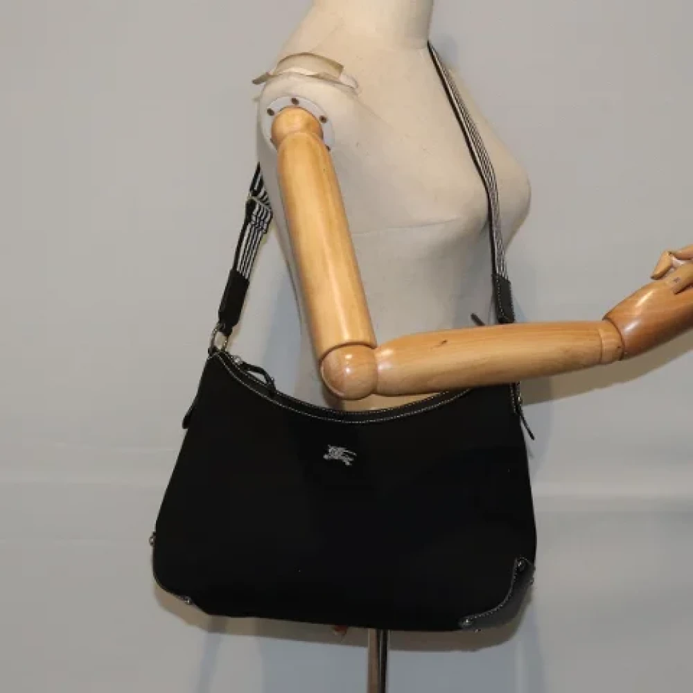 Burberry Vintage Pre-owned Canvas shoulder-bags Black Dames