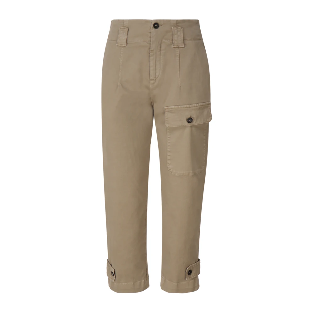 Pinko Tapered Trousers Beige Dames