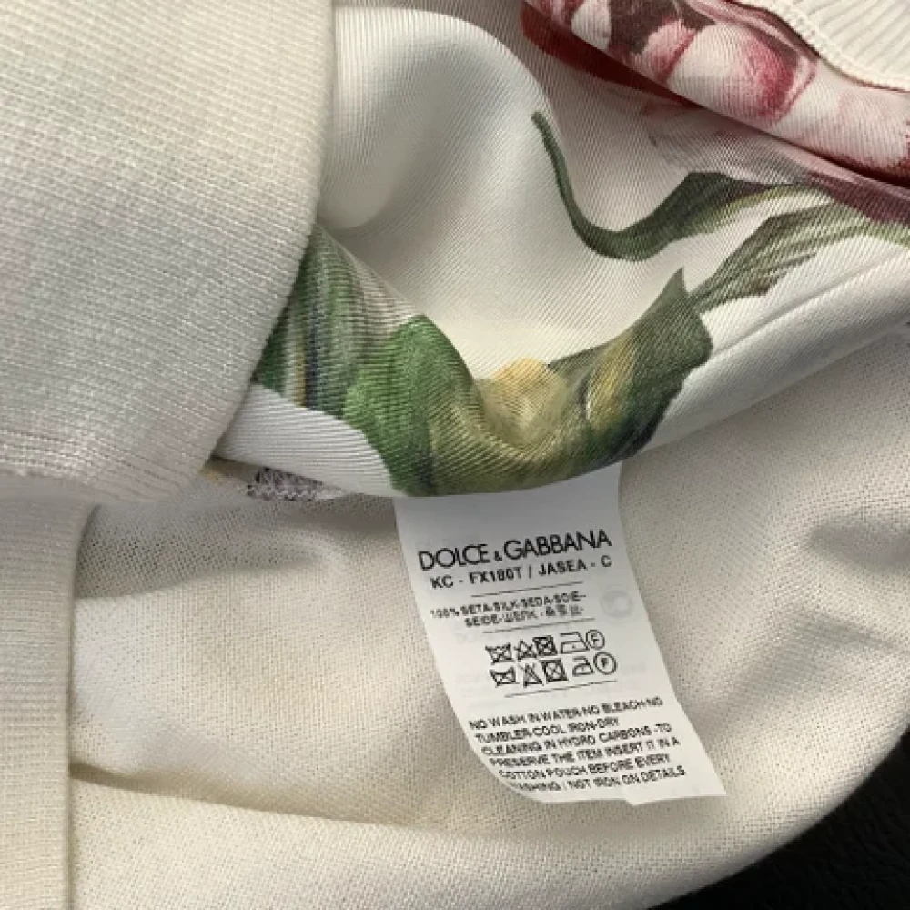 Dolce & Gabbana Pre-owned Silk tops White Dames