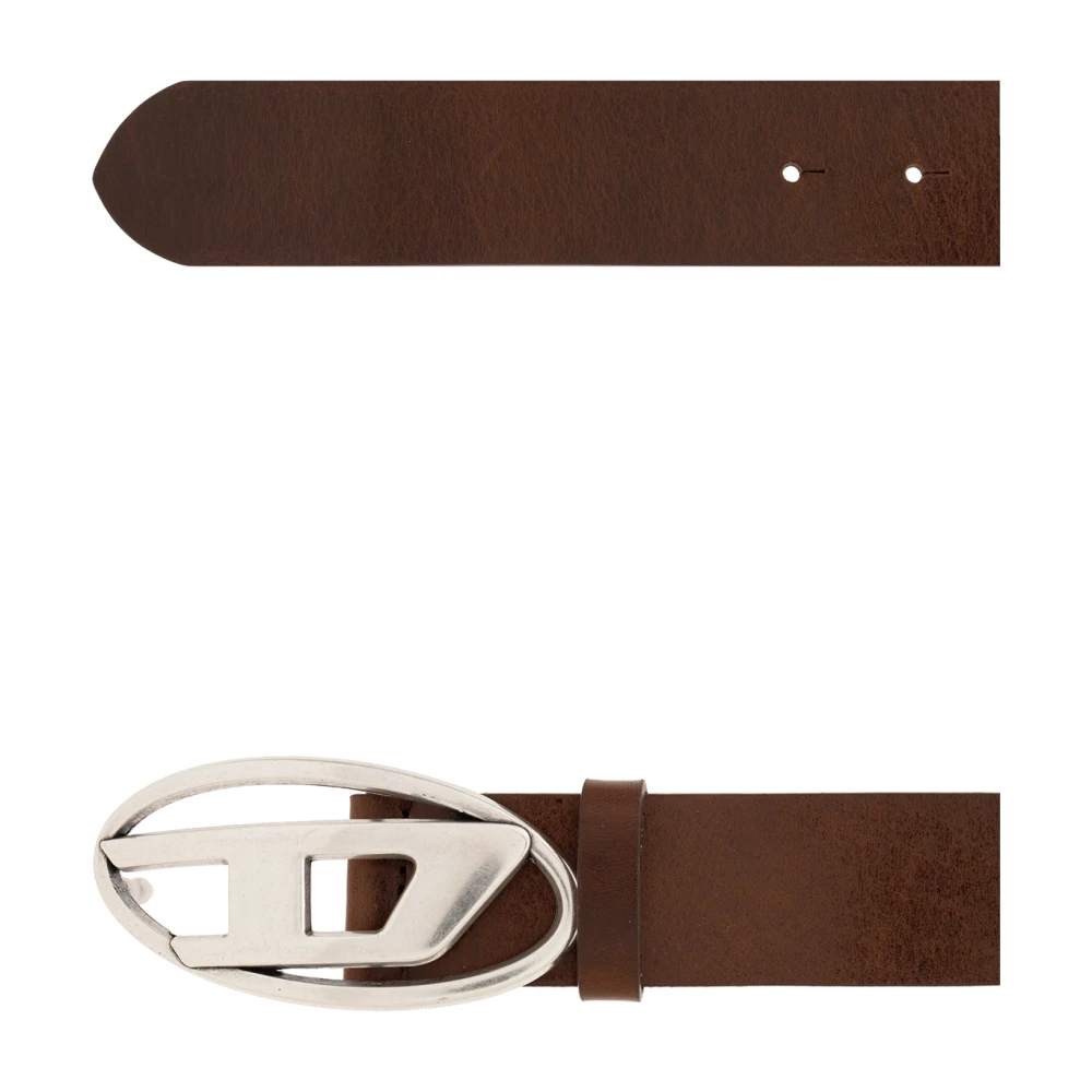 Diesel Oval D Logo riem Brown Heren