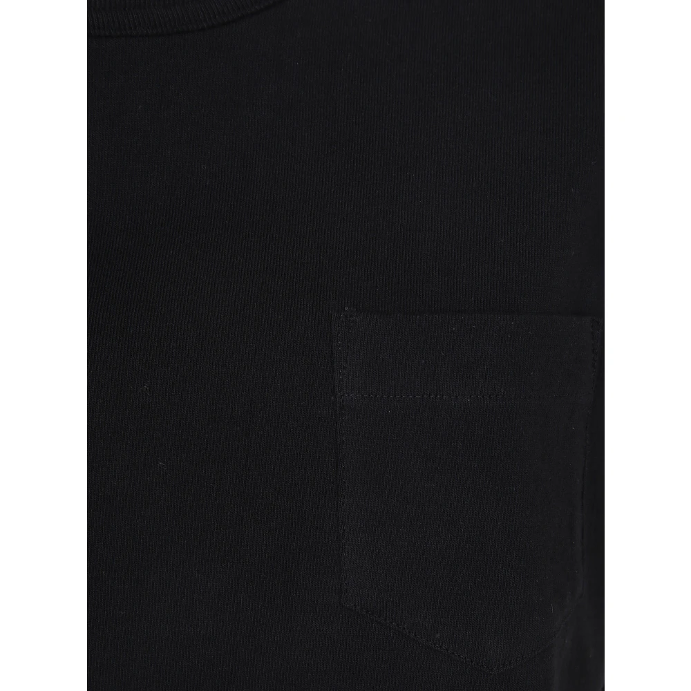 Sacai Twill Katoenen Jersey T-Shirt Black Dames