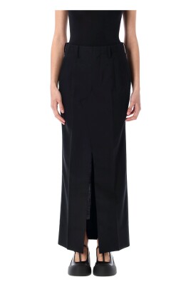 black-wool-long-skirt-straight-cut
