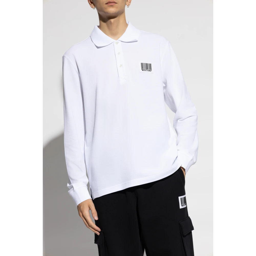 Moschino Polo met patch White Heren