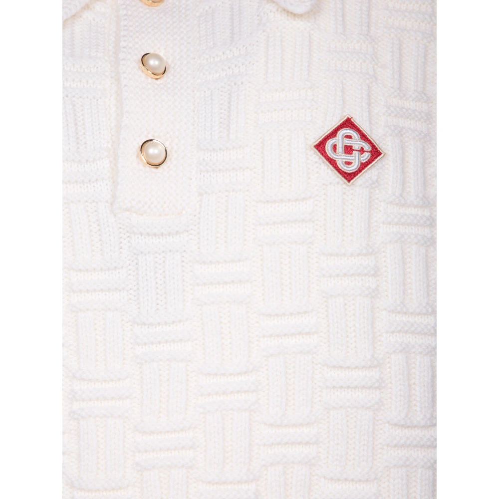 Casablanca Witte T-shirts Polos voor mannen White Heren