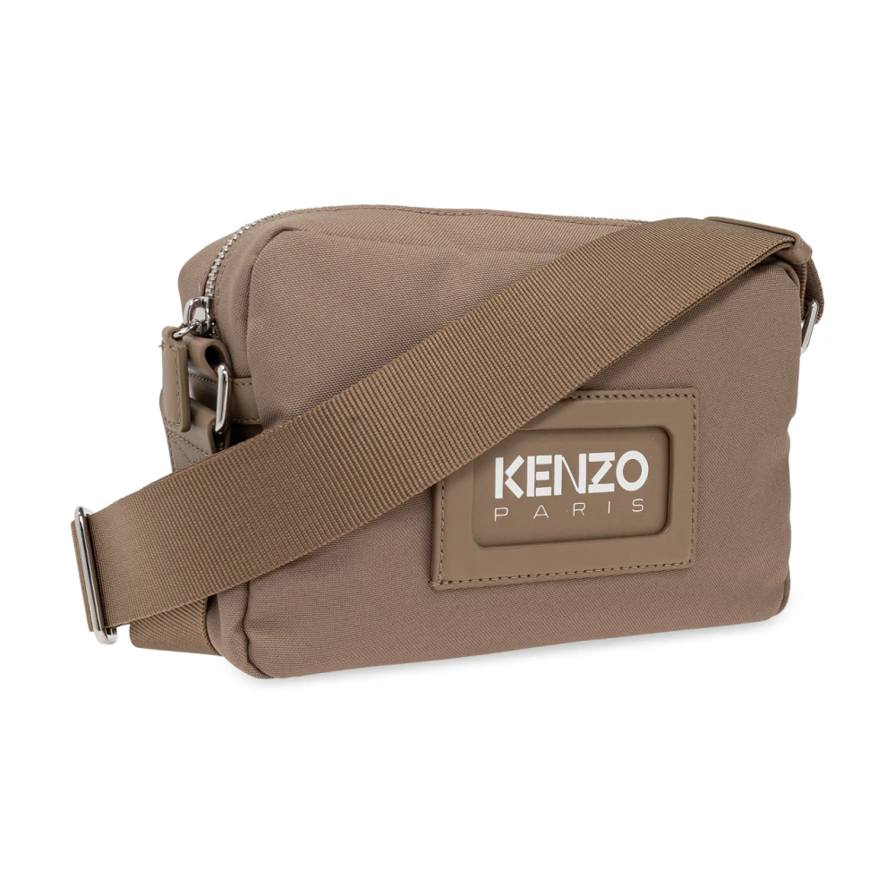 Kenzo Schoudertas met logo Beige Heren