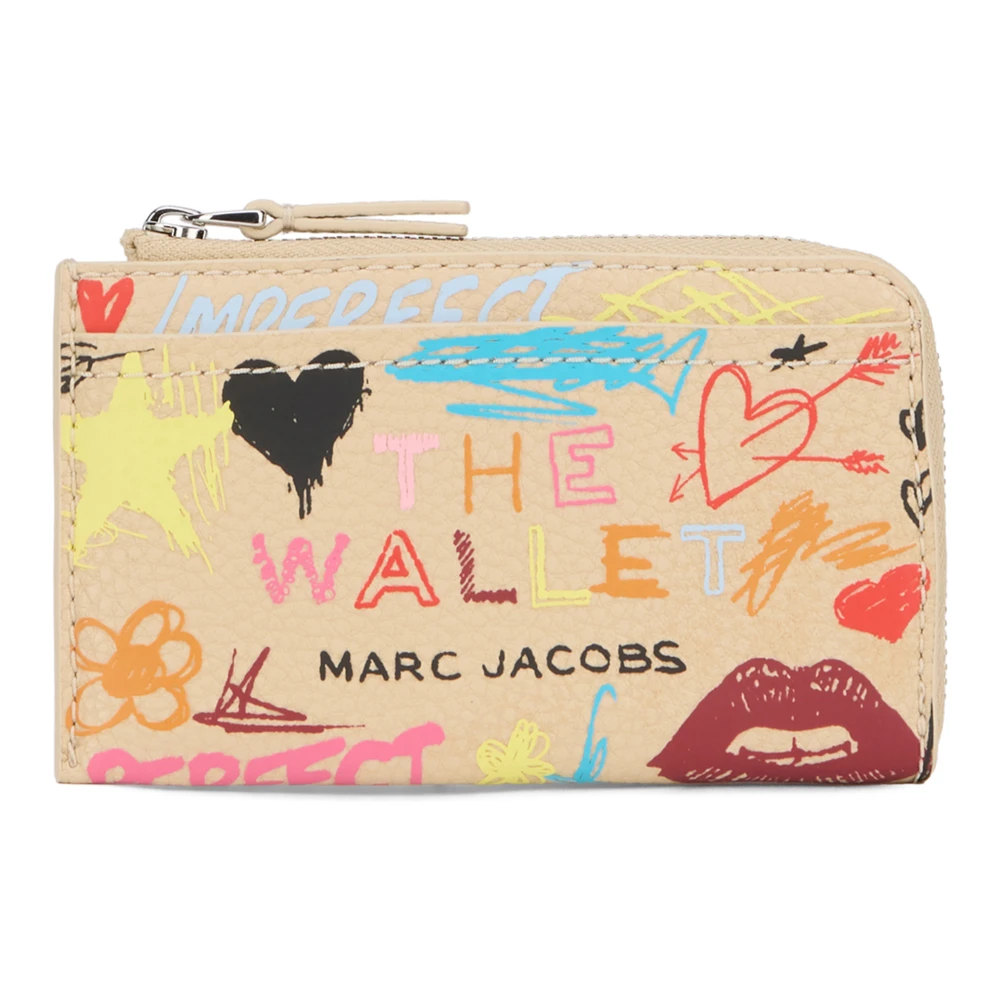 Marc Jacobs Multicolor Wallets & Cardholders, Female, One Size, The Punk Scribble Top Zip Multi Wallet