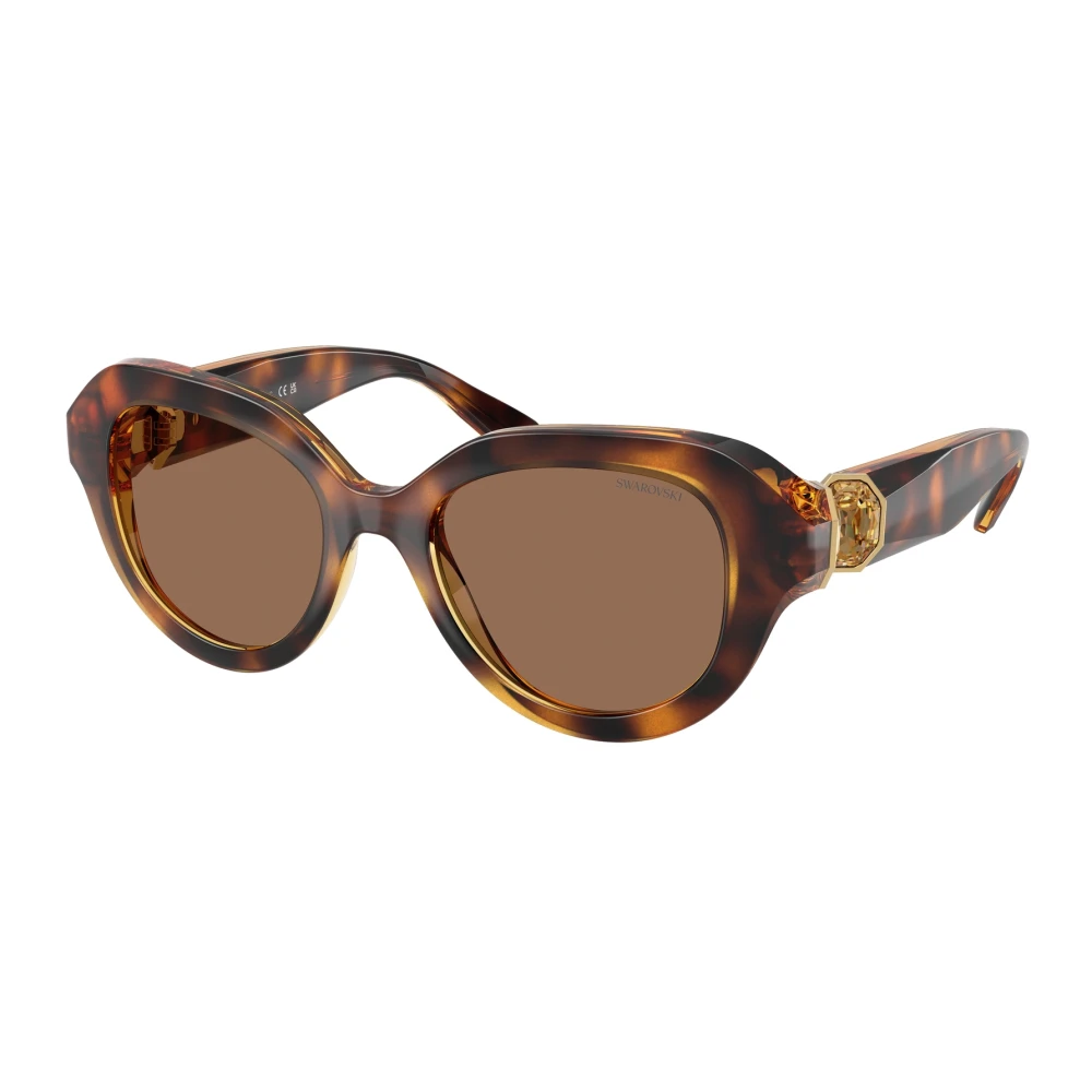 Swarovski Women's Brown Sunglasses, 50 Mm, Stylish Sunglasses