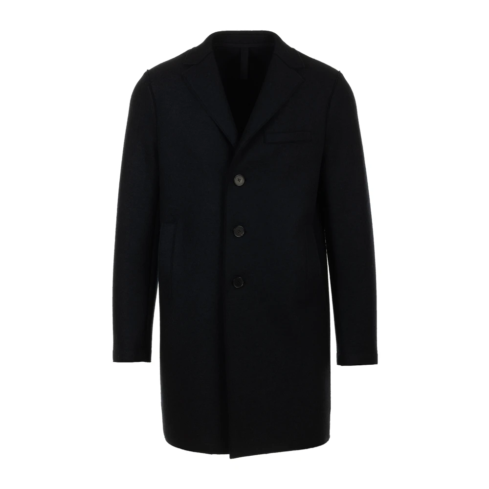 Harris Wharf London Boxy Coat Collectie Blue Heren