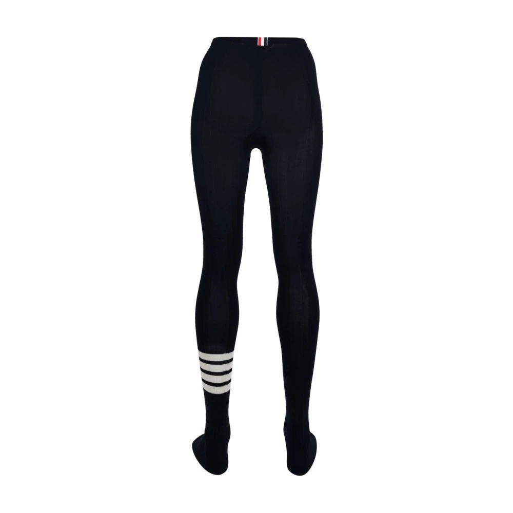 Thom Browne Blauw 4-Bar Streep Hoge Taille Ondergoed Blue Dames