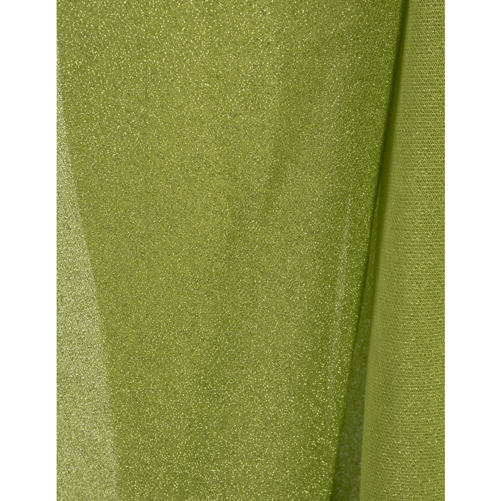 Oseree Groene One-Shoulder Midi Jurk Green Dames