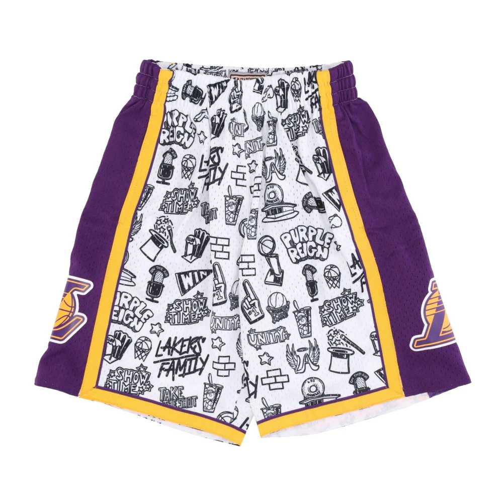 Mitchell & Ness NBA Doodle Swingman Basketball Shorts Multicolor, Herr