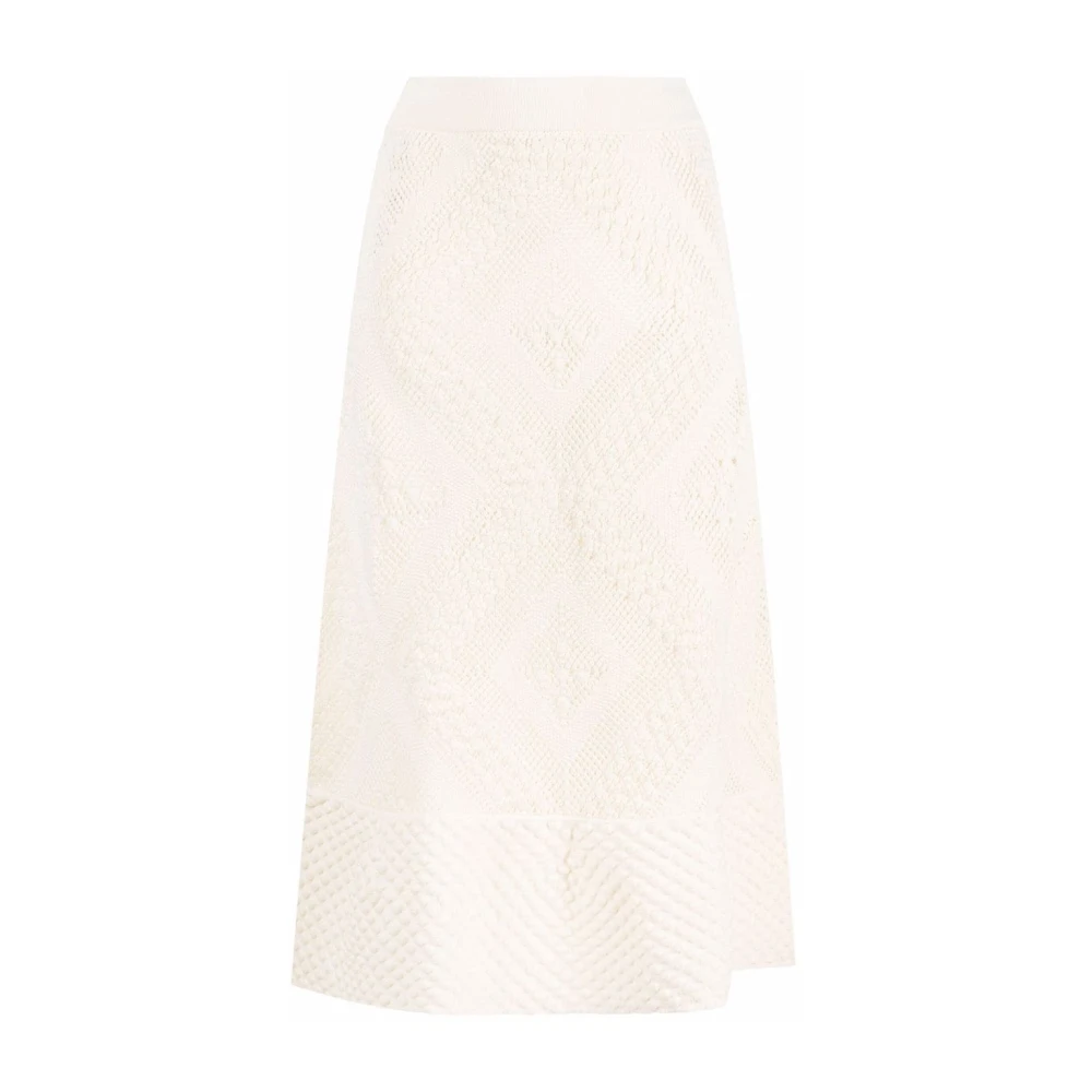 Jil Sander Women's Beige Skirt - Midi Skirts - S - Skirts