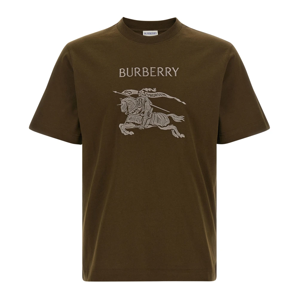 Burberry Men's Green Ekd Cotton T-Shirt
