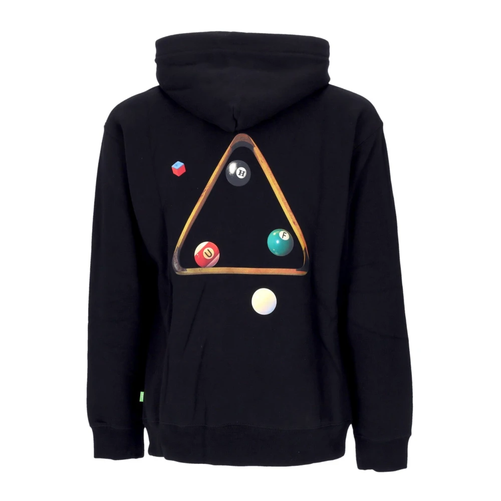 HUF Zwarte hoodie met kangoeroezak Black Heren