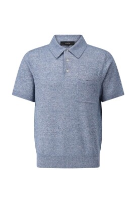 kashmir-strikket-polo-skjorte