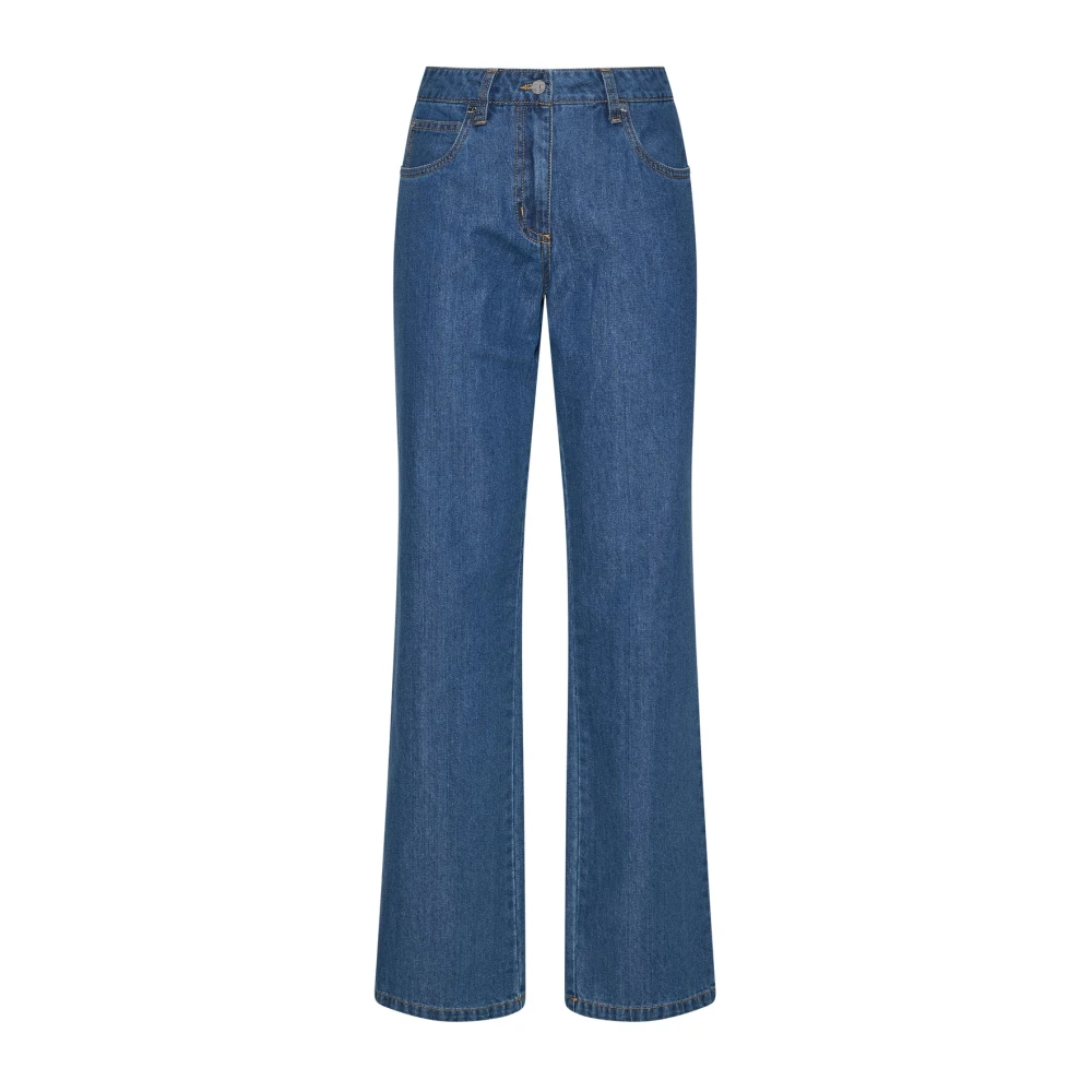 Silvian Heach Blue Versly Jeans - Female - Bootcut Jeans - W34 - Jeans