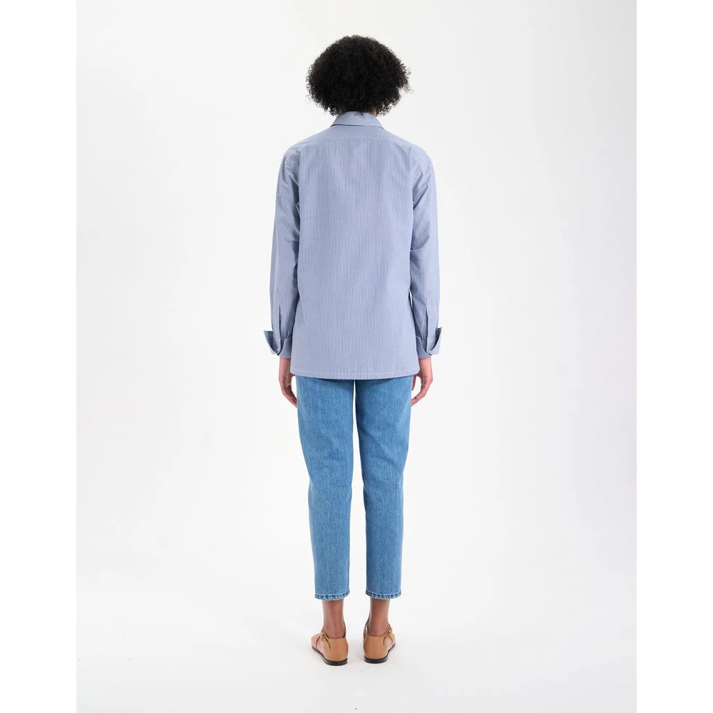 Ines De La Fressange Paris Nova katoenen shirt Blue Dames