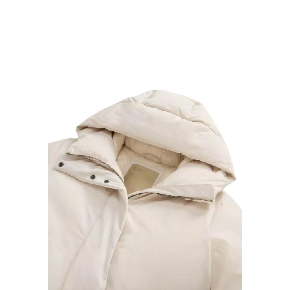 Woolrich Luxe Cocoon Parka in Milky Cream Beige Dames