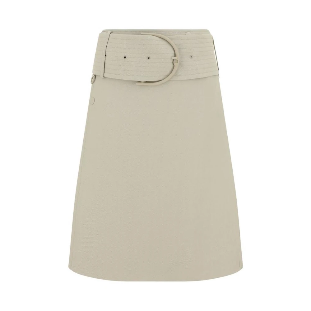 Burberry Wikkel Mini Rok met Riem Beige Dames