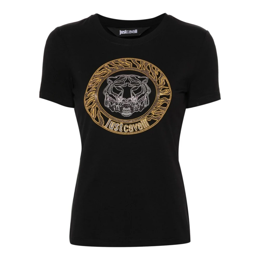 Roberto Cavalli Zwarte T-shirts en Polos voor Vrouwen Black Dames