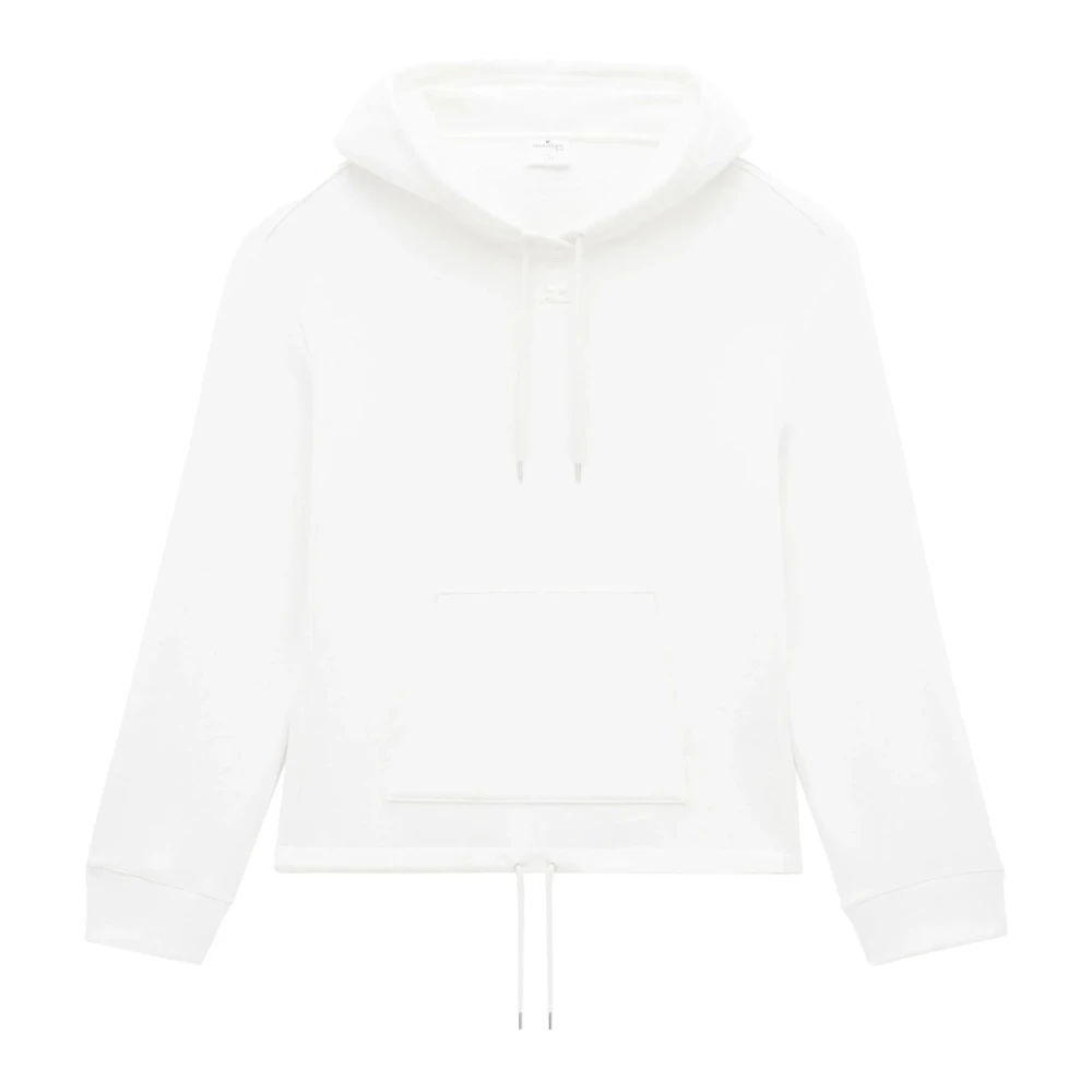 Courrèges Witte katoenen hoodie White Heren