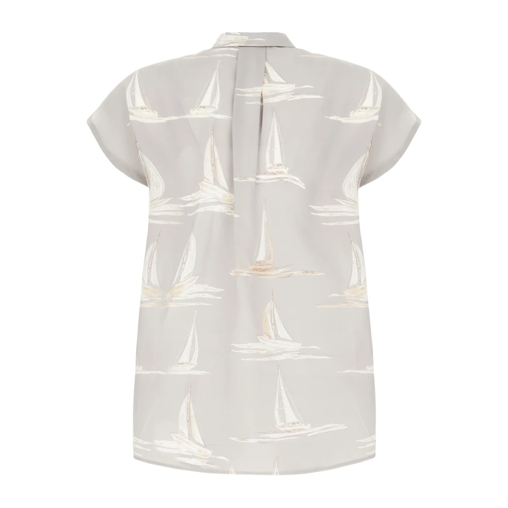 Max Mara Studio Stijlvolle Overhemden Collectie Gray Dames