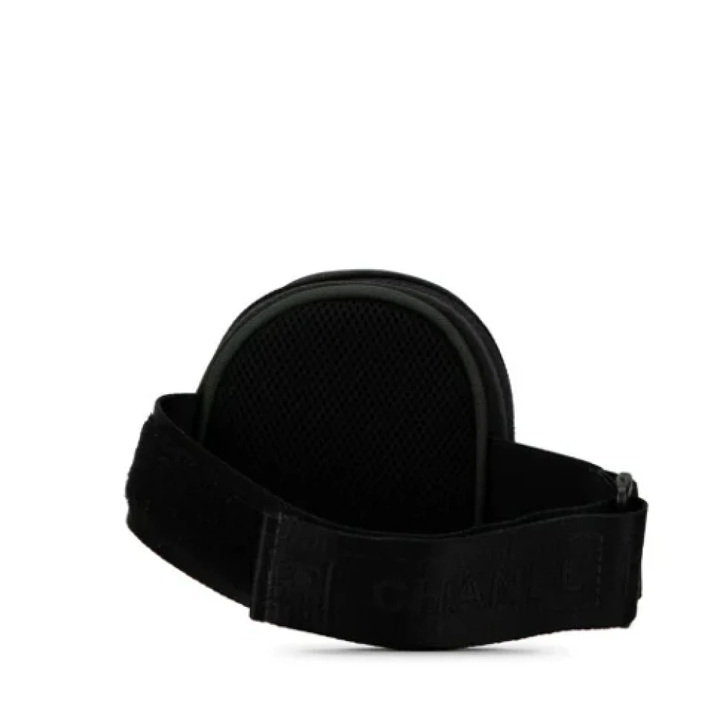 Chanel Vintage Pre-owned Canvas pouches Black Dames