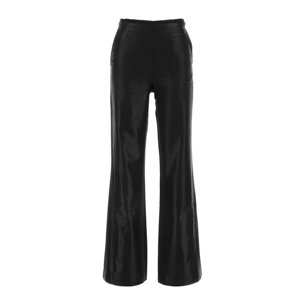 Diesel Zwarte Polyester Blend Stijlvolle Broek Black Dames