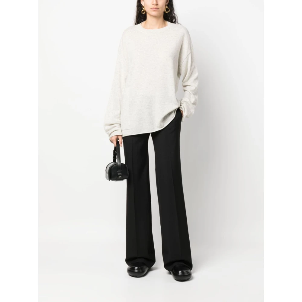 Quira Zwarte Broek met Lage Taille en Rechte Pijp Black Dames