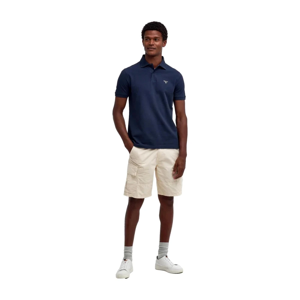 Barbour Lichtgewicht Sport Polo Shirt Blue Heren