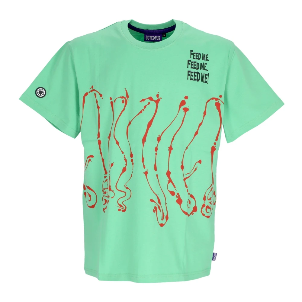 Octopus Lime Dripper Tee Kortärmad T-shirt Green, Herr