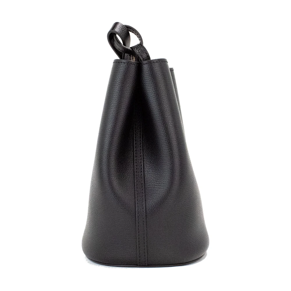 Burberry Haymarket Check Bucket Crossbody Tas Black Dames