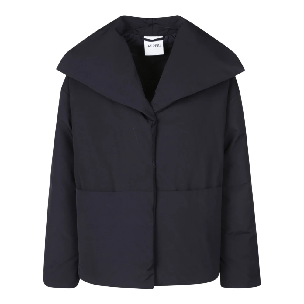 Aspesi Navy Blauwe Jas Blue Dames