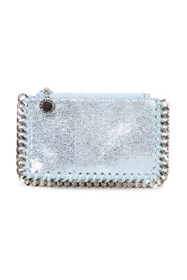 blue-shimmer-chain-card-holder