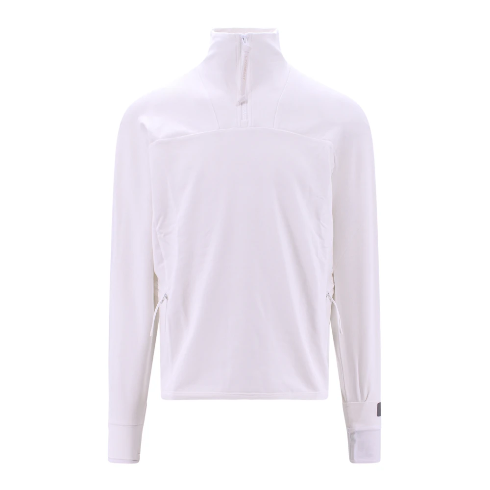 C.P. Company Stijlvolle Coltrui Sweatshirt Upgrade voor Wintergarderobe White Heren