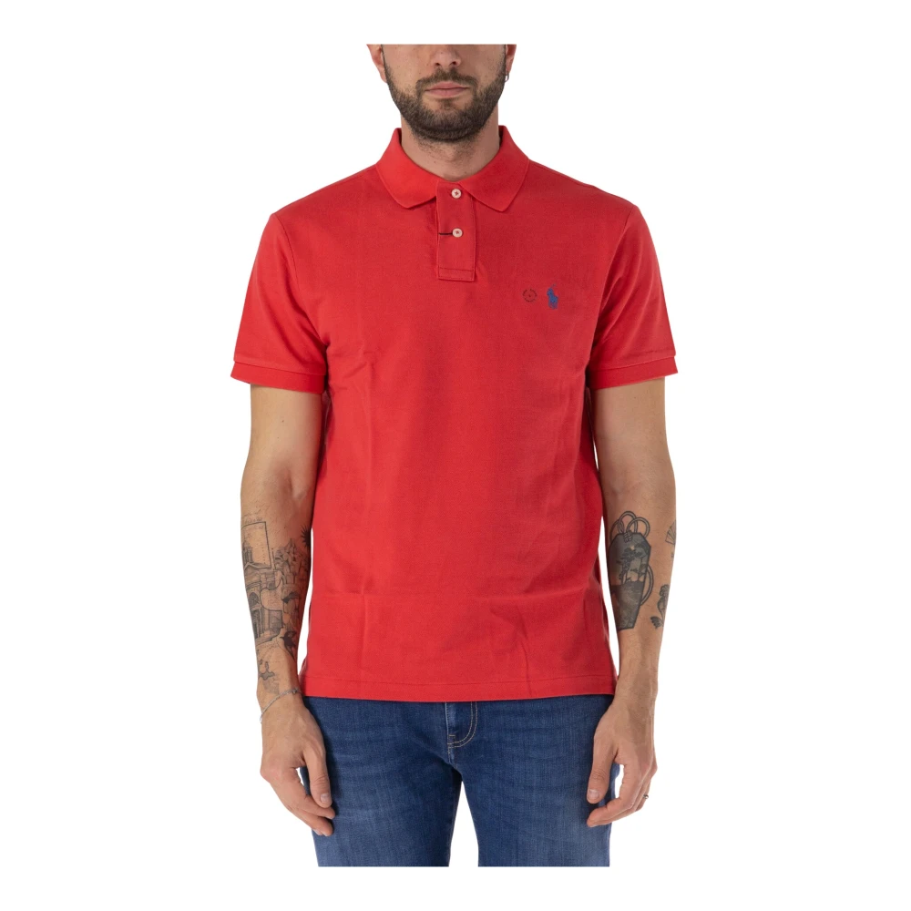 Polo Ralph Lauren Polo met Korte Mouwen en Geborduurd Logo Red Heren