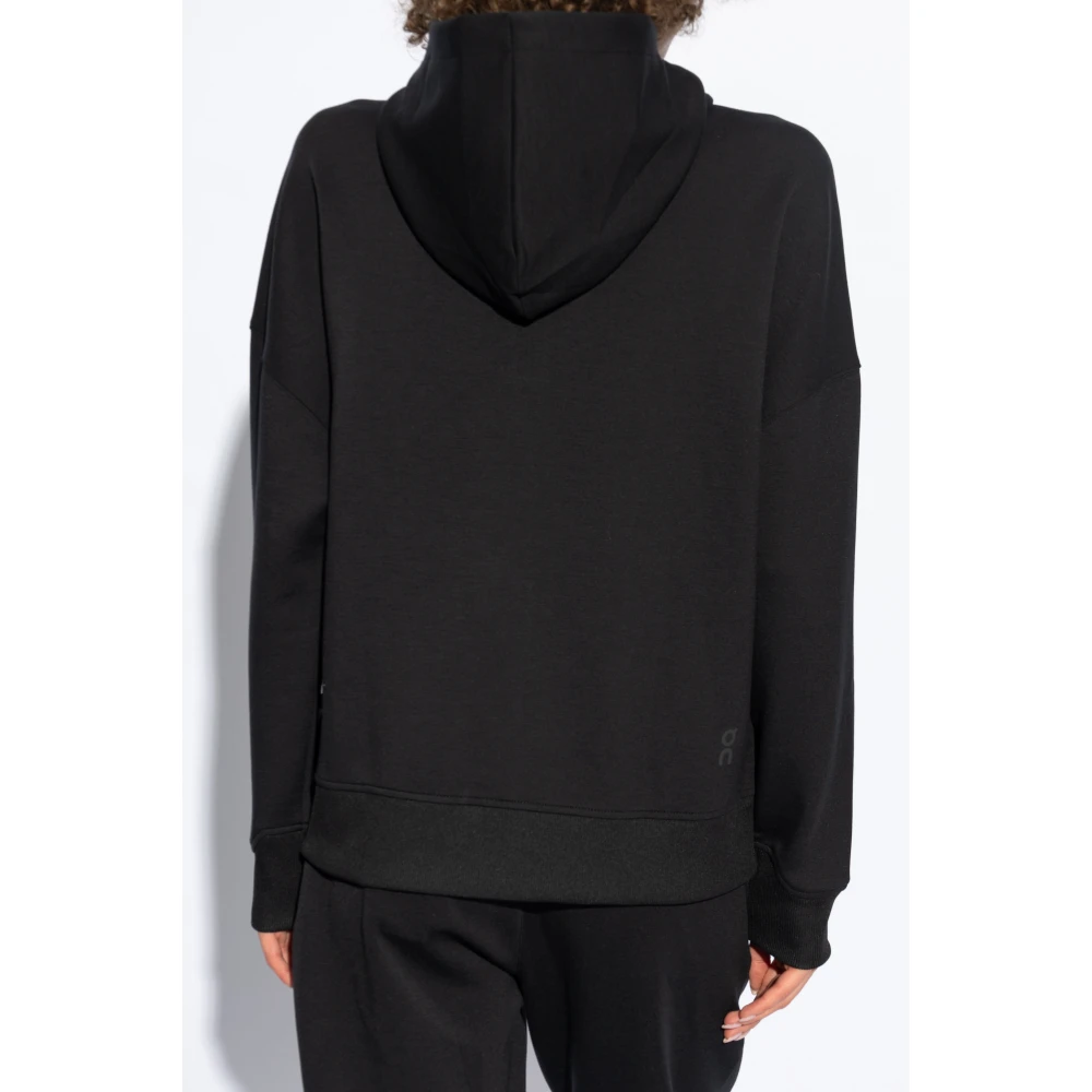 ON Running Hoodie Black Dames
