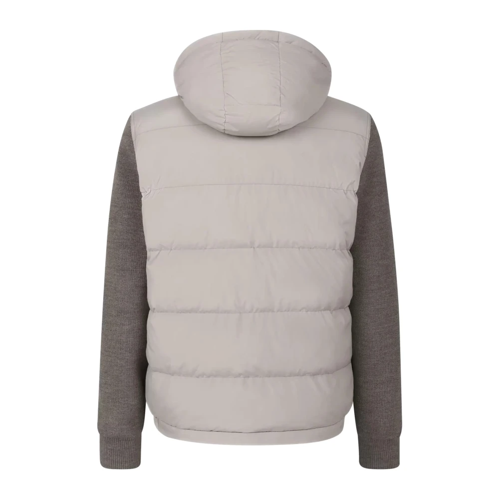 Bugatti Stijlvol Gebreid Mouwloos Vest Beige Heren