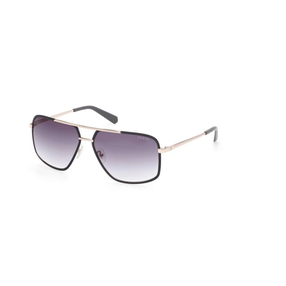 Guess Men's Gray Sunglasses, 60 Mm, Aviator Metal Sunglasses