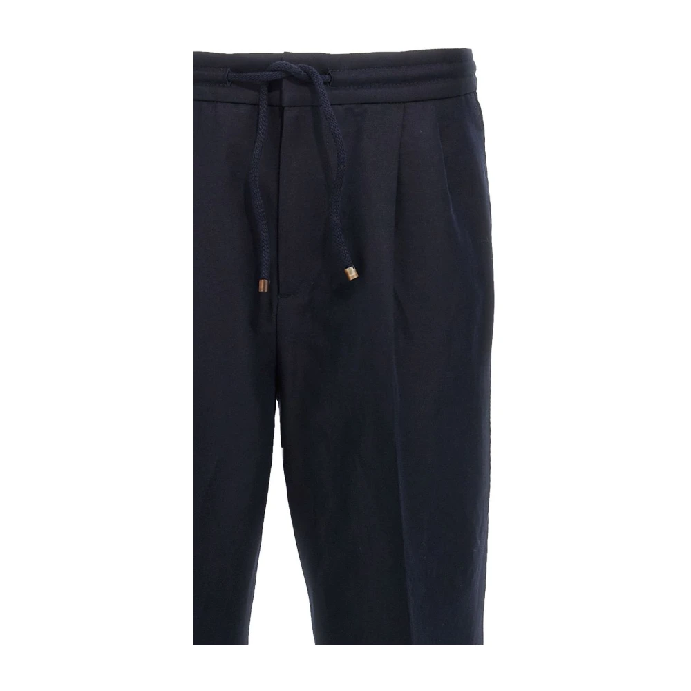 BRUNELLO CUCINELLI Blauwe Broek Stijlvol Blue Heren