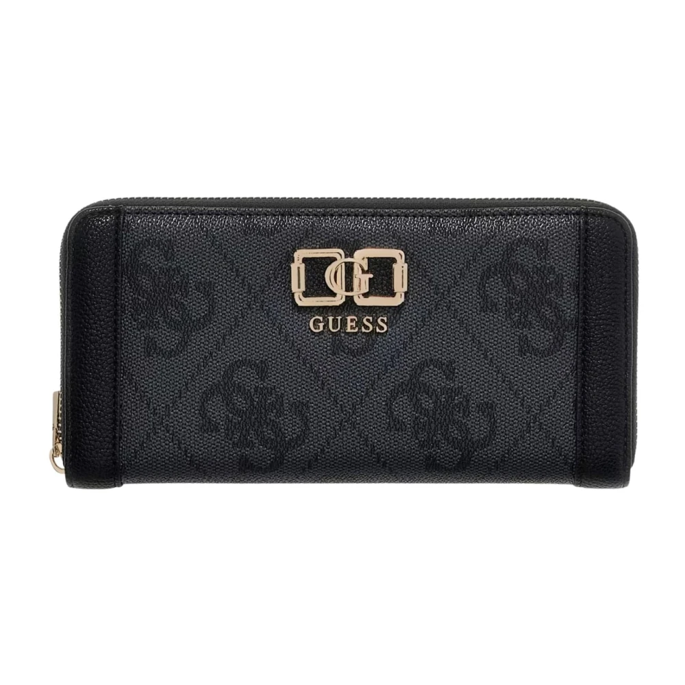 Guess Women's Black Wallets & Cardholders, One Size, Karnilla Logo Slg Lr Wallet