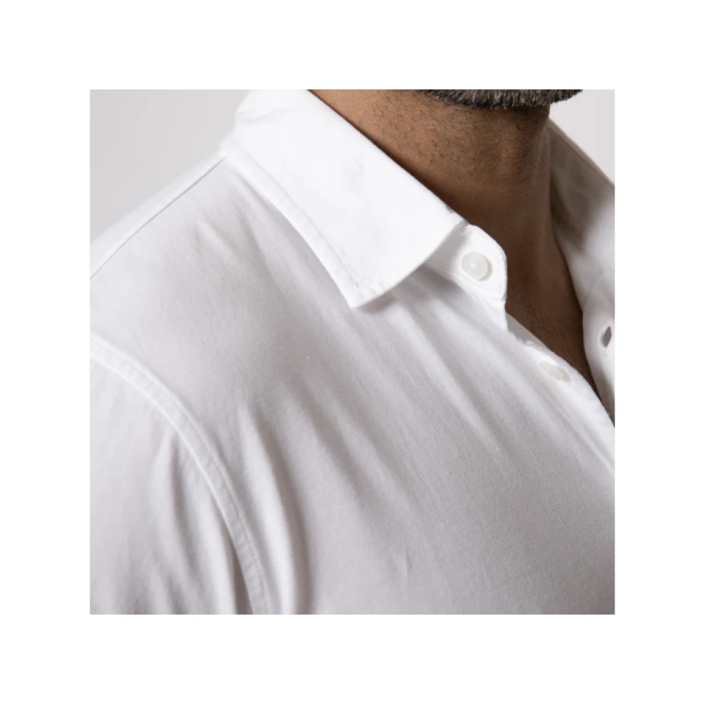 Gran Sasso Witte Jersey Shirt Lange Mouw White Heren