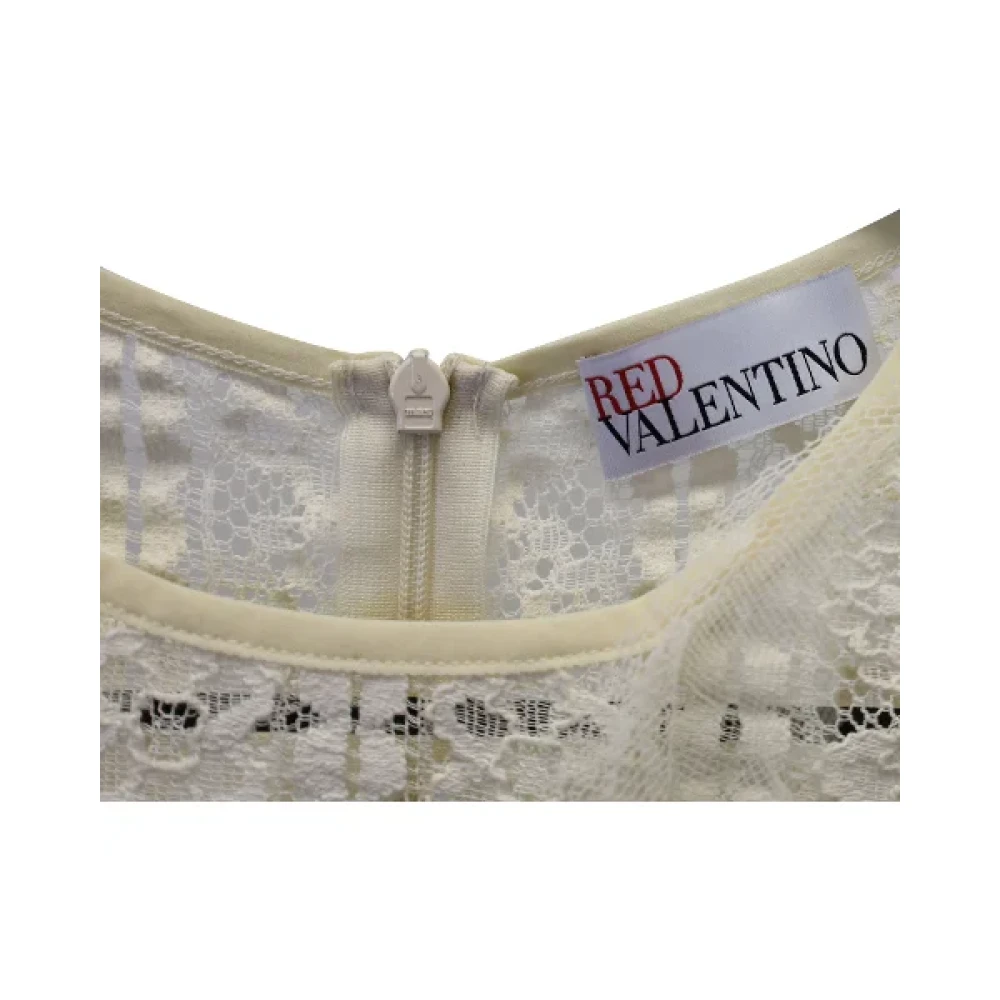 Valentino Vintage Pre-owned Polyester dresses Beige Dames