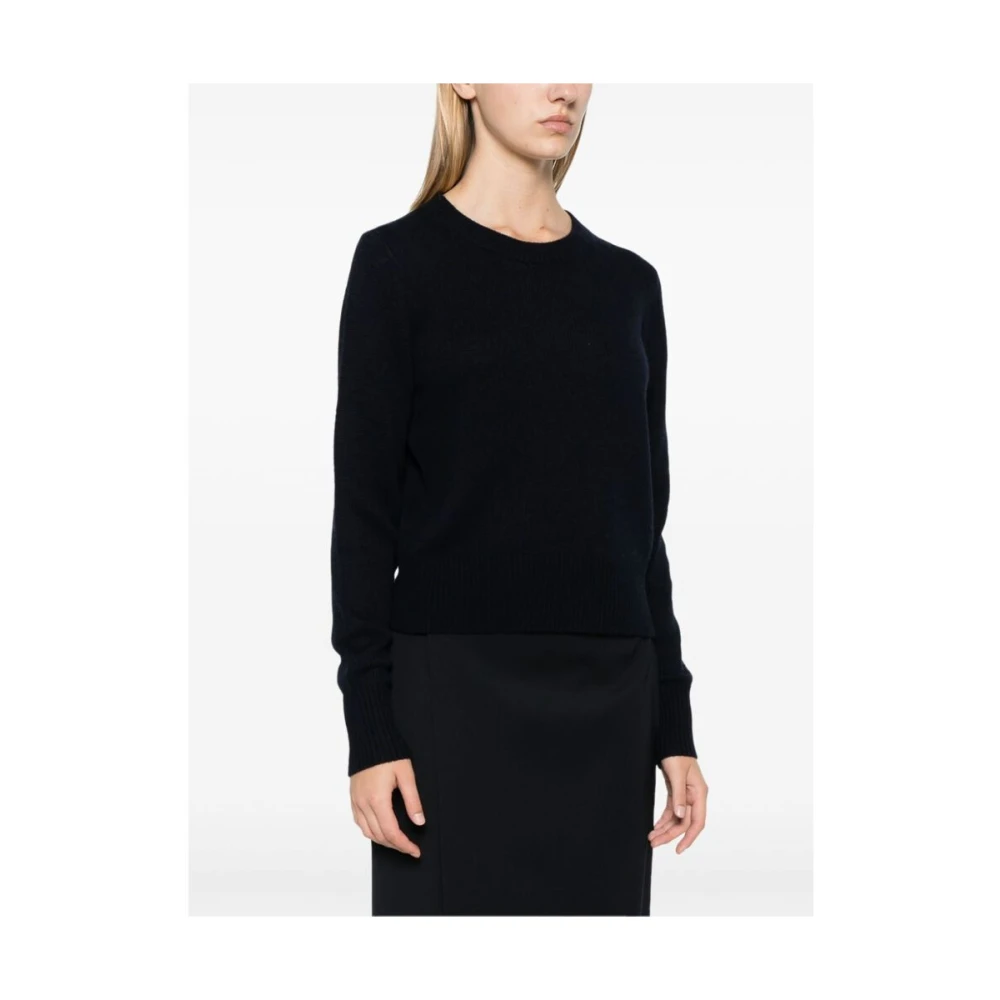 allude Navy Blauw Kasjmier Gebreide Trui Blue Dames