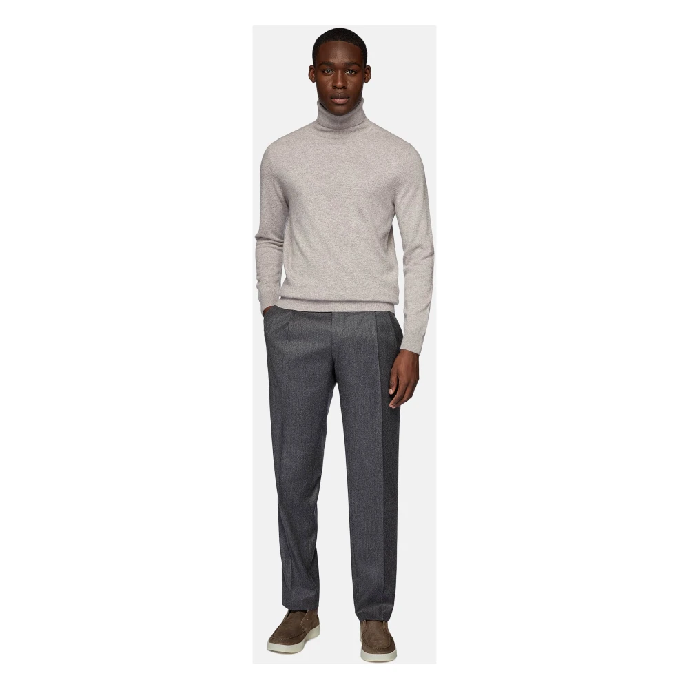 Boggi Milano Cashmere wollen flanellen broek Gray Heren