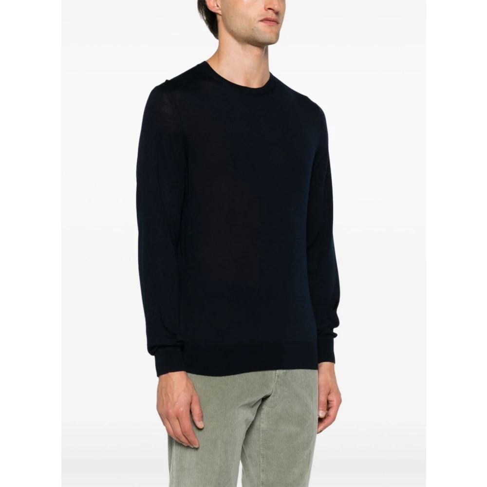 Ermenegildo Zegna B09 Crewneck Sweater Blue Heren