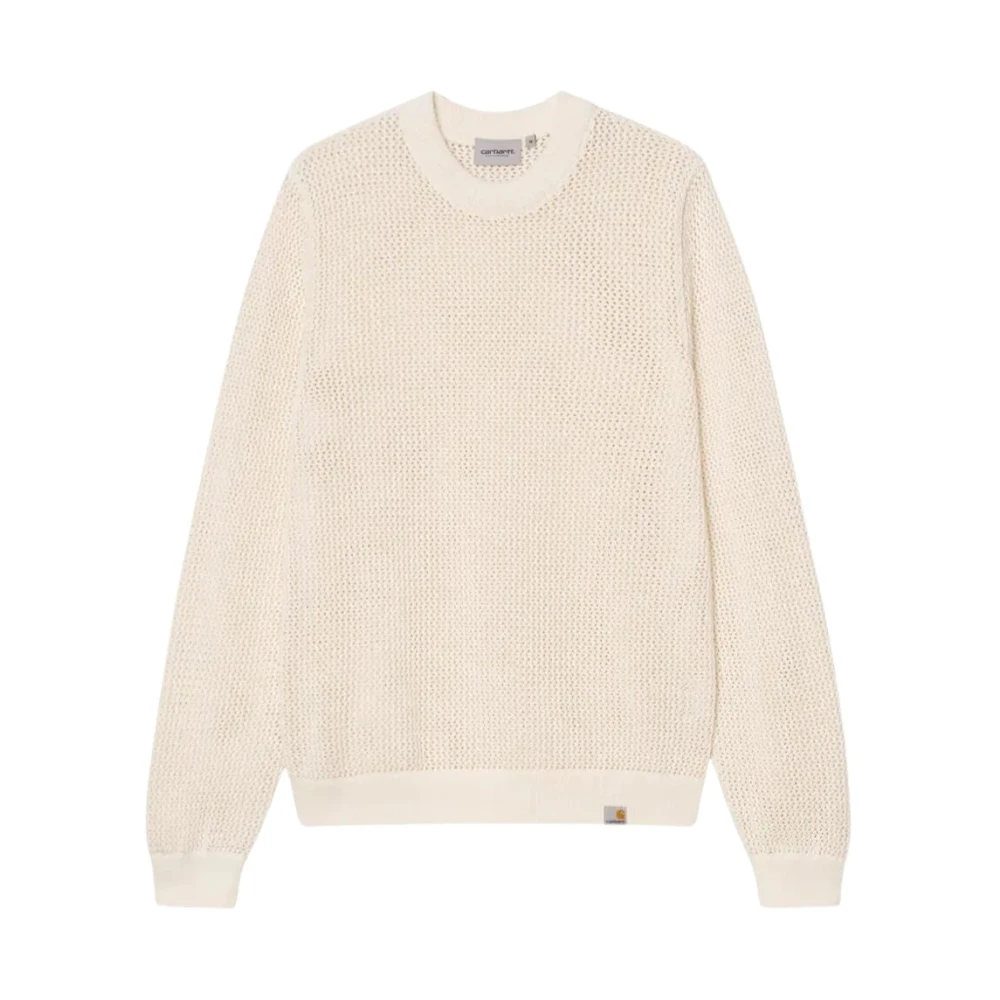 Carhartt Wip Men's Beige Stockton Jumper - Round-Neck Knitwear - L - Knitwear