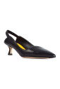 black-leather-slingback-sandals-pointed-design